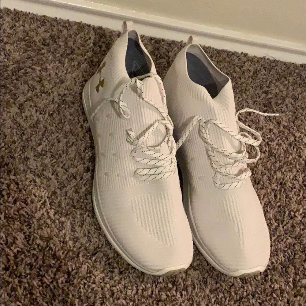 White Under Armor shoes